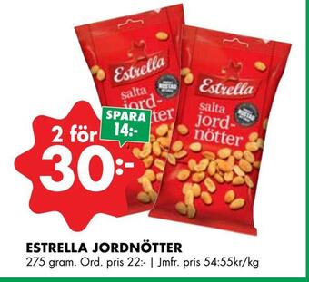 Estrella jordnötter