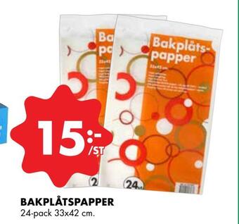 ÖoB Bakplåtspapper erbjuda