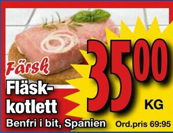 Supergrossen Fläskkotlett erbjuda
