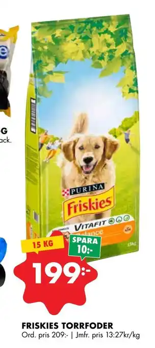 ÖoB Friskies torrfoder erbjuda