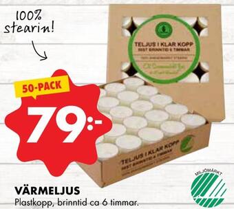 ÖoB Värmeljus erbjuda
