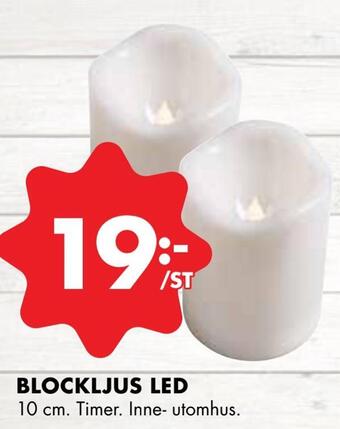 ÖoB Blockljus led erbjuda