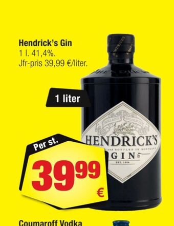 Calle Hendricks gin erbjuda