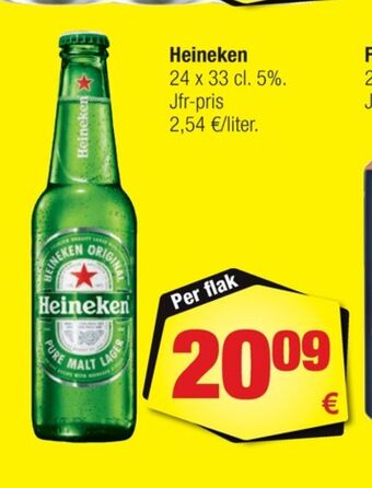 Calle Heineken öl erbjuda