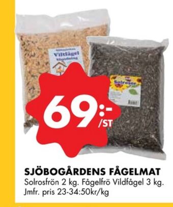 ÖoB Sjöbogården solrosfrön erbjuda