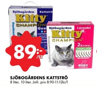 ÖoB Sjöbogården kattsand erbjuda