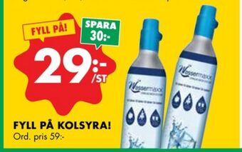 ÖoB Wassermaxx kolsyrepatron erbjuda