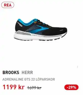 Intersport Brooks Herr Adrenaline GTS 22 Löparskor erbjuda