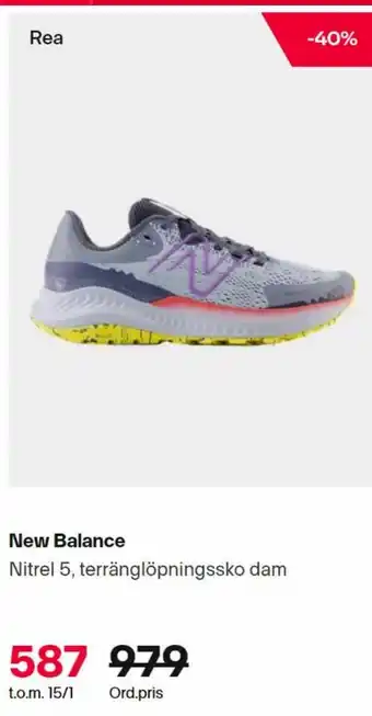 XXL New Balance Nitrel 5,Terränglöpningssko Dam erbjuda