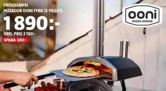 Bauhaus Prisexempel Pizzaugn Ooni Fyra 12 Pellets erbjuda