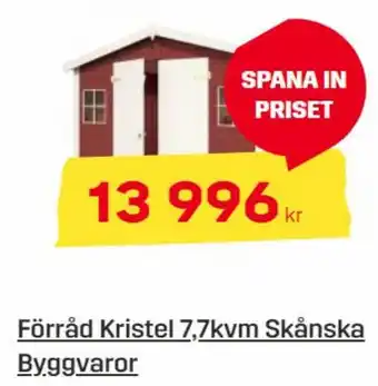 Byggmax Förråd Krsitel 7.7kvm Skånska Byggvaror erbjuda