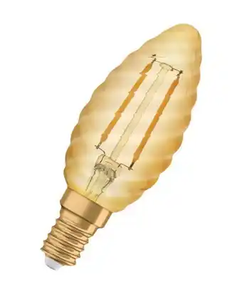 Ljuskälla led clas bw vriden e14 guld