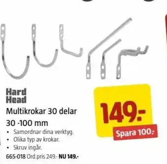 Jula Multikrokar 30 delar 30-100 mm. erbjuda