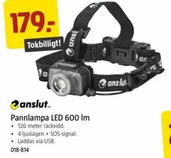 Jula Pannlampa LED 600 Im erbjuda