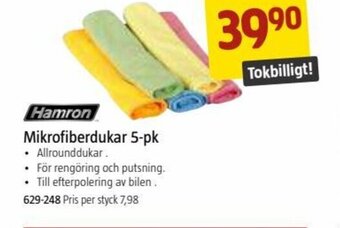 Jula Mikrofiberdukar 5-pk erbjuda