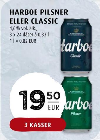 Scandinavian Park Harboe pilsner eller classic erbjuda