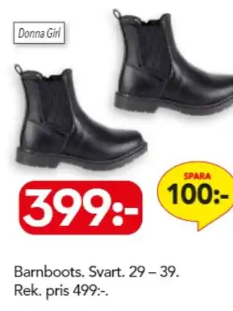 Bo Ohlsson Barnboots Svart 29-39 erbjuda