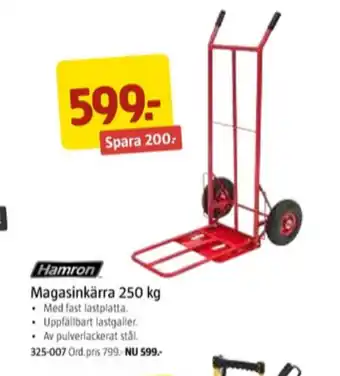 Jula Hamron magasinkärra erbjuda