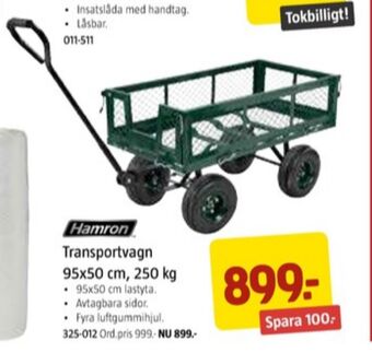 Jula Hamron skrinda erbjuda