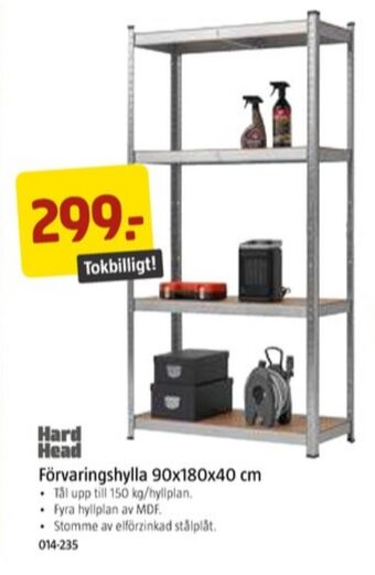 Jula Hard head lagerhyllor erbjuda