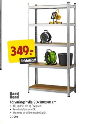 Jula Hard head lagerhyllor erbjuda