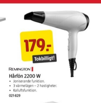 Jula Remington hårfön erbjuda