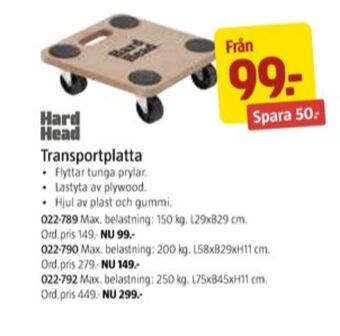 Jula Hard head flyttvagn erbjuda