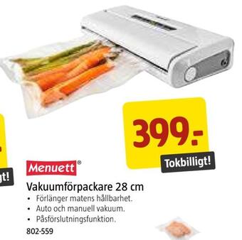 Jula Vakuumförpackare 28 cm erbjuda