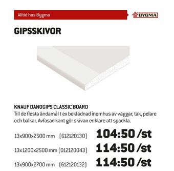 Knauf Gipsskivor