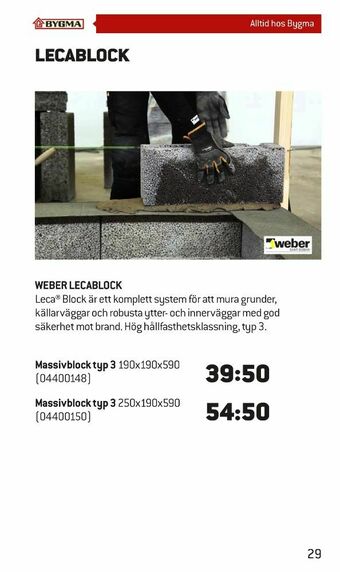 Weber Lecablock