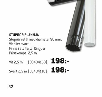 Plannja Stuprör