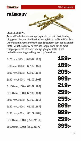 ESSVE Skruvar