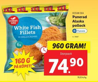 Lidl Panerad alaska pollock erbjuda