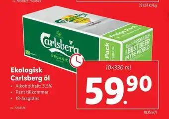 Lidl Ekologisk carlsberg öl erbjuda