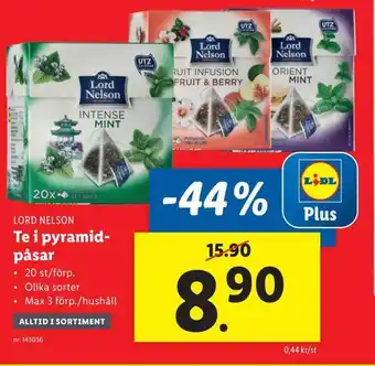 Lidl Te i pyramidpåsar erbjuda