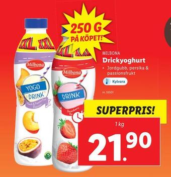 Lidl Drickyoghurt erbjuda