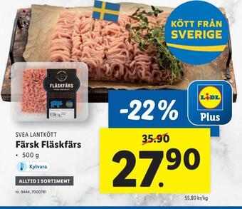 Lidl Färsk fläskfärs erbjuda