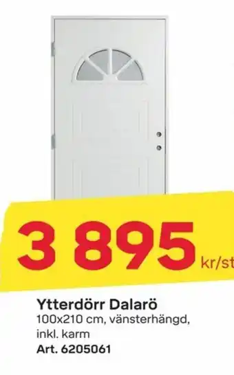 Ytterdörr Dalarö 100x210cm