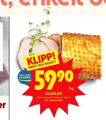 ICA Kvantum Scan kassler erbjuda