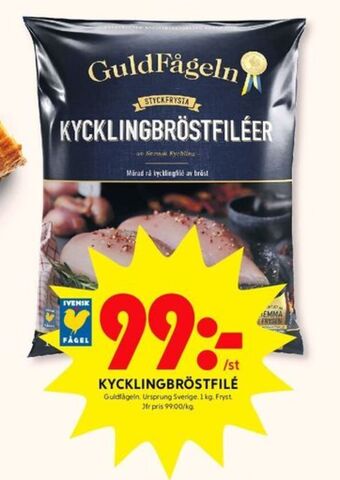 ICA Kvantum Guldfågeln kycklingbröstfilé erbjuda