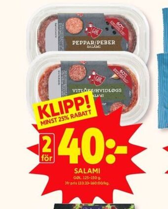 ICA Kvantum Gøl salami erbjuda