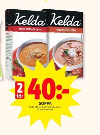 ICA Kvantum Kelda soppor erbjuda