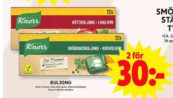 ICA Maxi Knorr buljongtärningar erbjuda