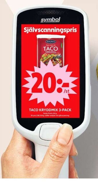 ICA Maxi Santa maria taco kryddmix erbjuda