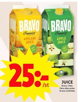 ICA Maxi Bravo juice erbjuda
