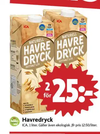 ICA Nära Ica havredryck erbjuda