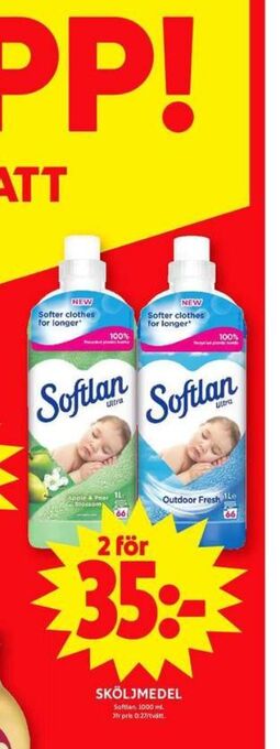 ICA Maxi Softlan sköljmedel erbjuda
