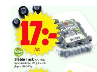 ICA Supermarket Ica blåbär erbjuda