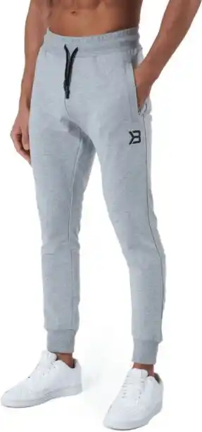 Tapered joggers v2 light grey melange