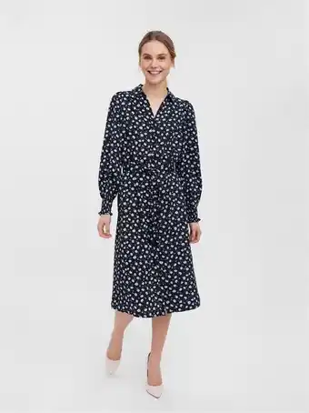 Vero Moda Normal passform skjortkrage kort klänning erbjuda
